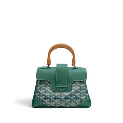 Goyard Mini Saigon Bag Goyardine Cavas / Calfskin Green