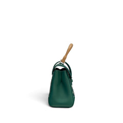 Goyard Mini Saigon Bag Goyardine Cavas / Calfskin Green