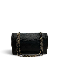 Chanel Vintage Two-Tone CC Flap Bag Lambskin Black