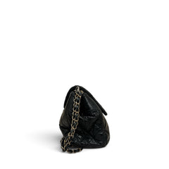 Chanel Daily Walk Accordion Flap Bag Calfskin Black