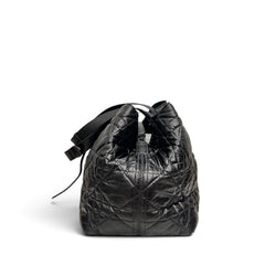 Dior Large Toujours Bag Crinkled Calfskin Black