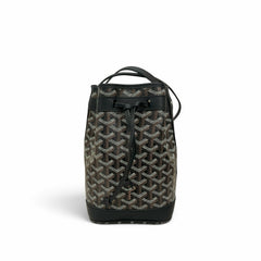 Goyard Petit Flot Bucket Bag Goyardline Canvas Black