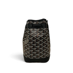 Goyard Petit Flot Bucket Bag Goyardline Canvas Black