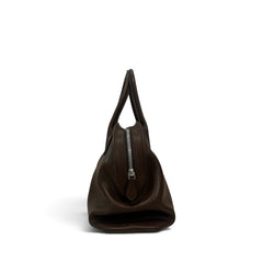The Row Agnes 12 Bag Calfskin Brown