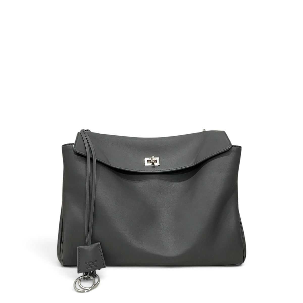Balenciaga Medium Rodeo Handbag Smooth Calfskin Grey