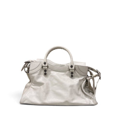 Balenciaga Medium Neo Cagole Le City Shoulder Bag White