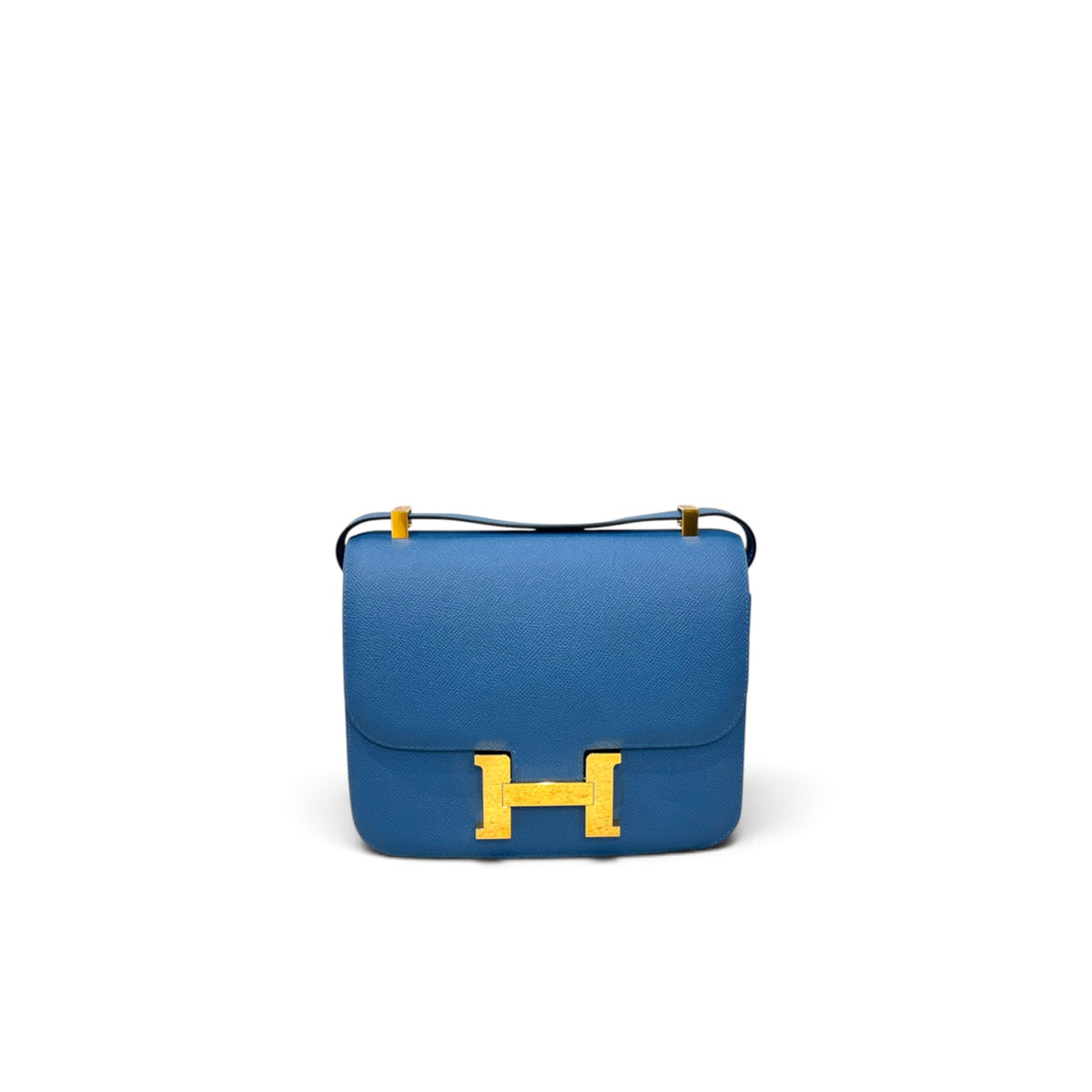 Hermes Constance 24 Epsom Blue GHW STAMP A