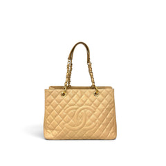 Chanel Grand Shopping Tote GST Caviar Beige
