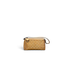 Gucci Metallic GG Canvas & Leather Abbey Pochette Bag