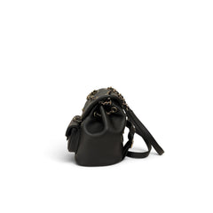 Chanel Mini Duma Backpack Calfskin Black LGHW (Microchip)