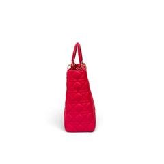 Dior Large Lady Dior Tote Pink