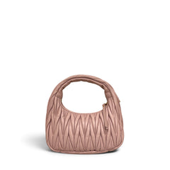 Miu Miu Matelasse Hobo Bag Nappa Leather Pink