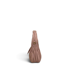 Miu Miu Matelasse Hobo Bag Nappa Leather Pink