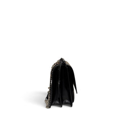 YSL Saint Laurent Medium Sunset Bag Calfskin Black