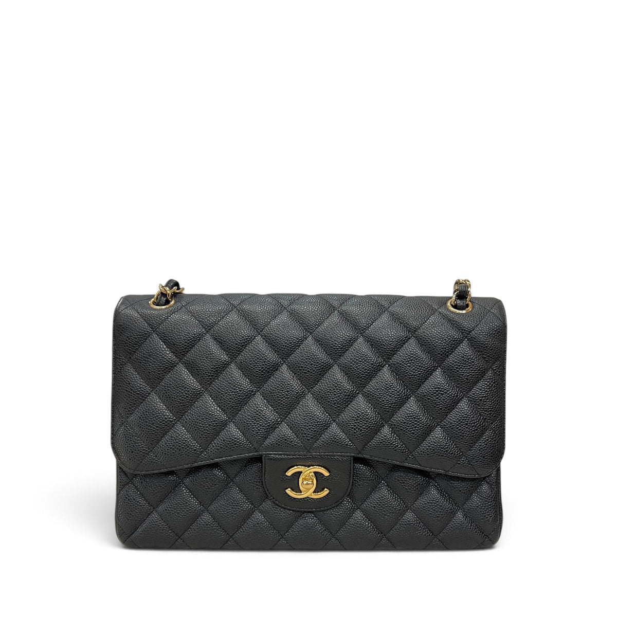 Chanel Jumbo Classic Double Flap Bag Caviar Black GHW