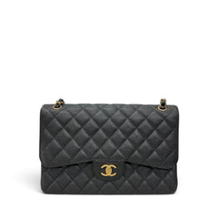 Chanel Jumbo Classic Double Flap Bag Caviar Black GHW