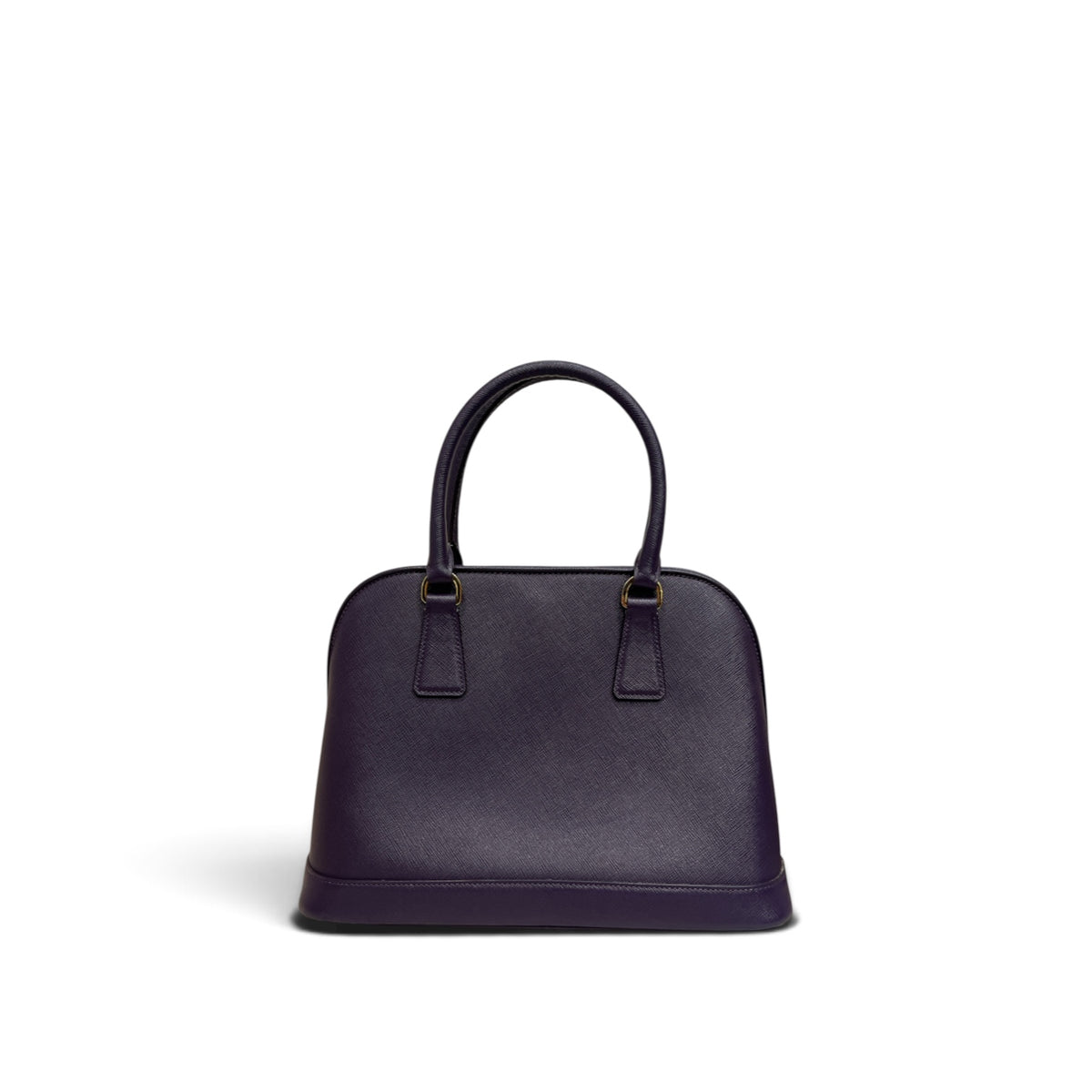 Prada Saffiano Lux Promenade Top Handle Bag Purple