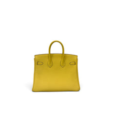 Hermes Birkin 25 Togo Lime SHW STAMP B