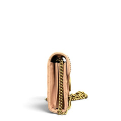 Gucci GG Marmont Matelasse Wallet on Chain Pink