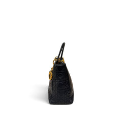 Dior Vintage Medium Lady Dior Lambskin Black