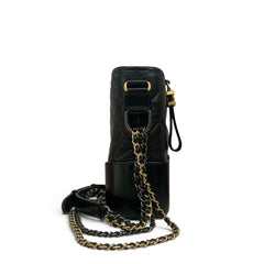 Chanel Medium Gabrielle Hobo Bag Calfskin Black (Microchip)