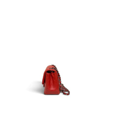 Chanel Classic Mini Square Flap Bag Caviar Red SHW