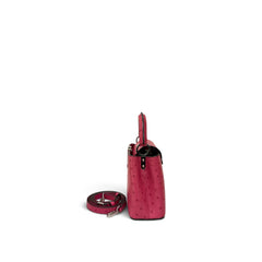 Louis Vuitton Mini Capucines Ostrich Cherry Crush Pink