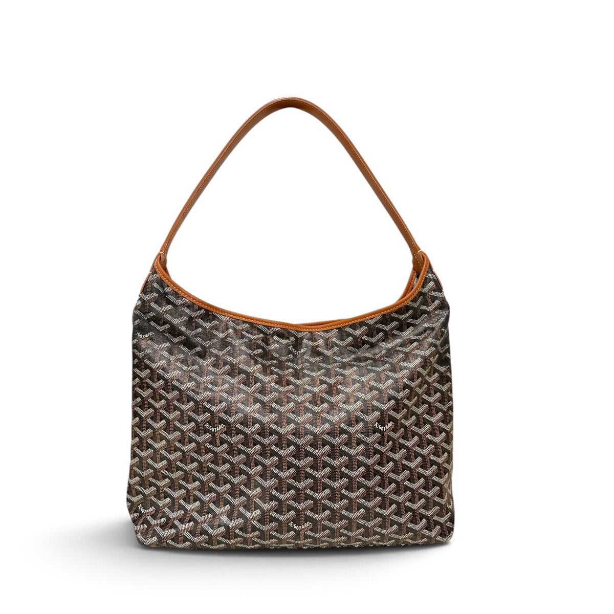 Goyard Bohème Hobo Bag Goyardline Canvas / Calfskin Black