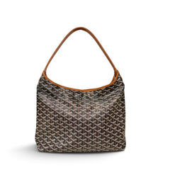 Goyard Bohème Hobo Bag Goyardline Canvas / Calfskin Black