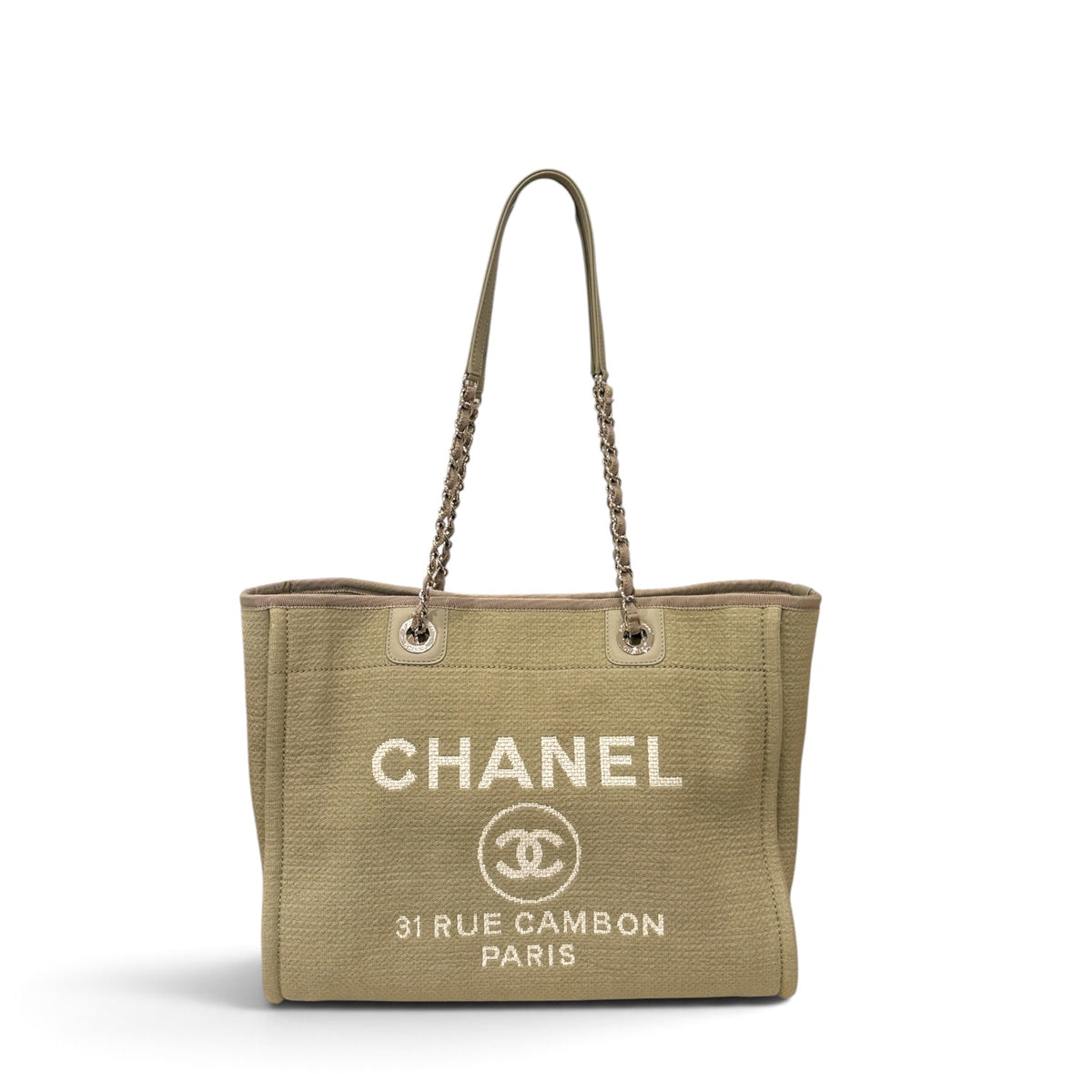 Chanel Small Deauville Shopping Tote Bag (Microchip)