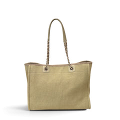 Chanel Small Deauville Shopping Tote Bag (Microchip)