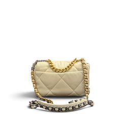 Chanel Medium 19 Bag Lambskin White
