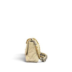Chanel Medium 19 Bag Lambskin White