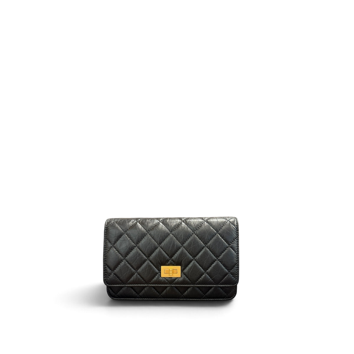 Chanel 2.55 Reissue Wallet on Chain Calfskin Black (Microchip)