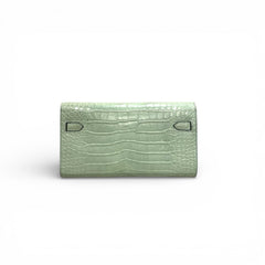 Hermes Kelly To Go Alligator Menthe Stamp U