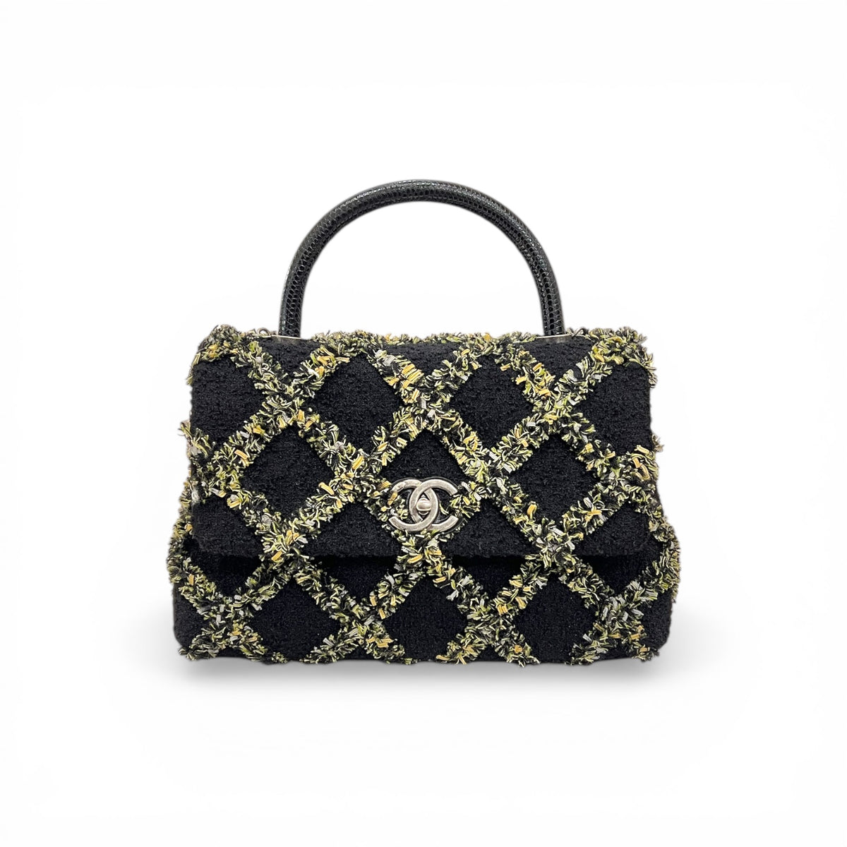 Chanel Large Coco Handle Tweed