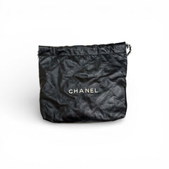 Chanel Small 22 Bag Shiny Calfskin Black (Microchip)