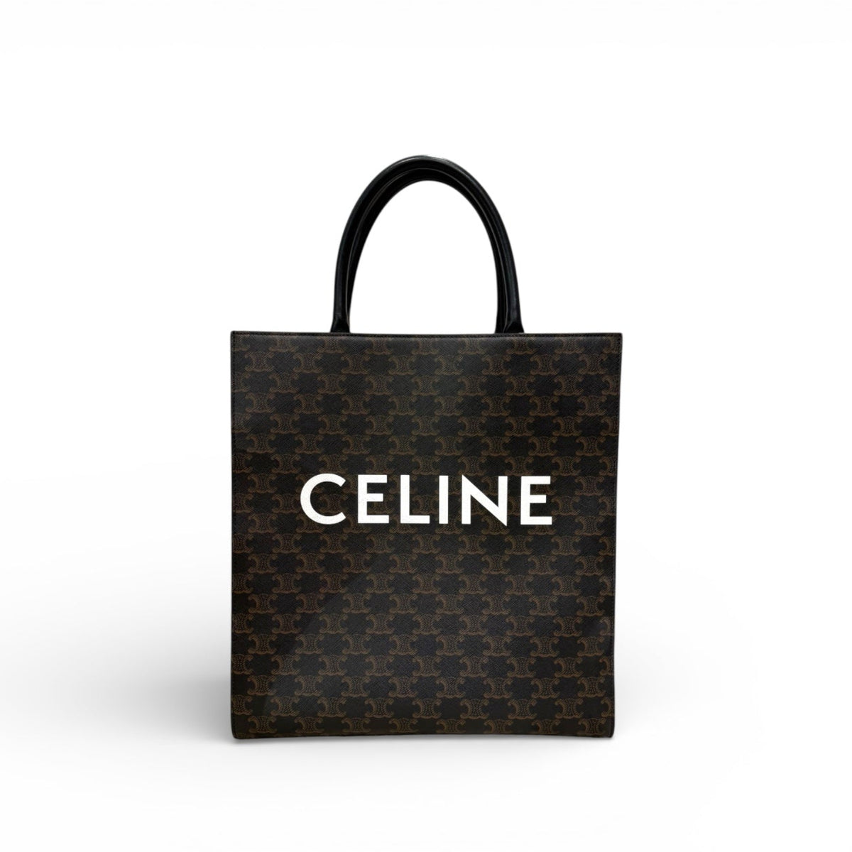 Celine Large Vertical Cabas Tote Triomphe Canvas
