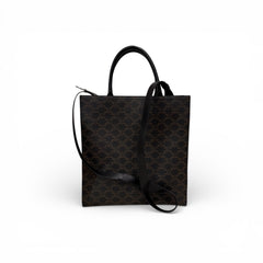 Celine Large Vertical Cabas Tote Triomphe Canvas