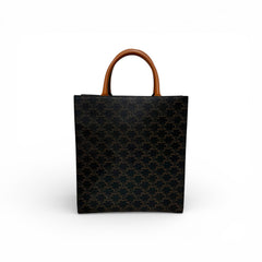 Celine Medium Vertical Cabas Tote Triomphe Canvas