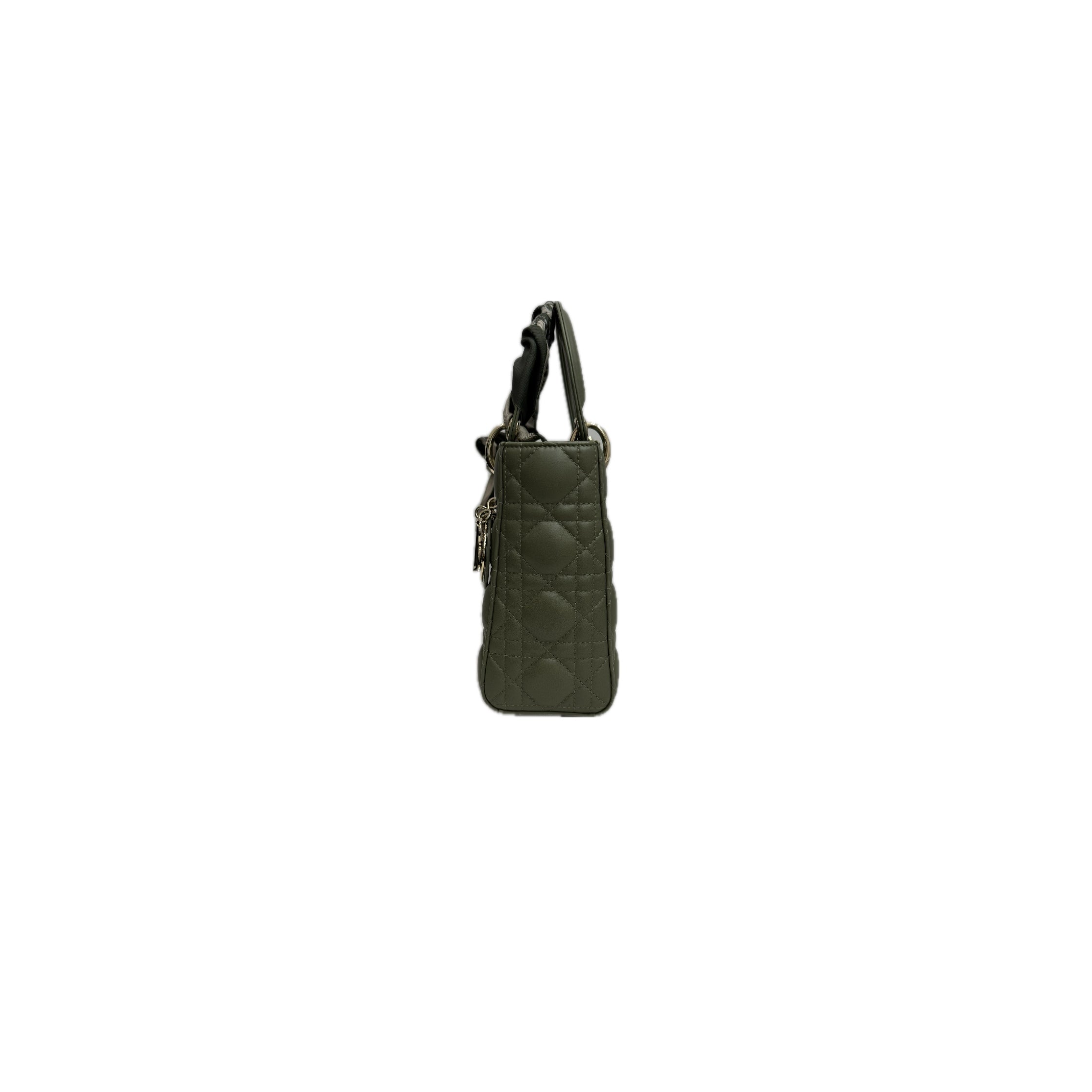 Dior Small Lady Dior Lambskin Green