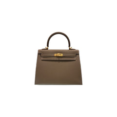 Hermes Kelly 25 Epsom Etoupe STAMP B