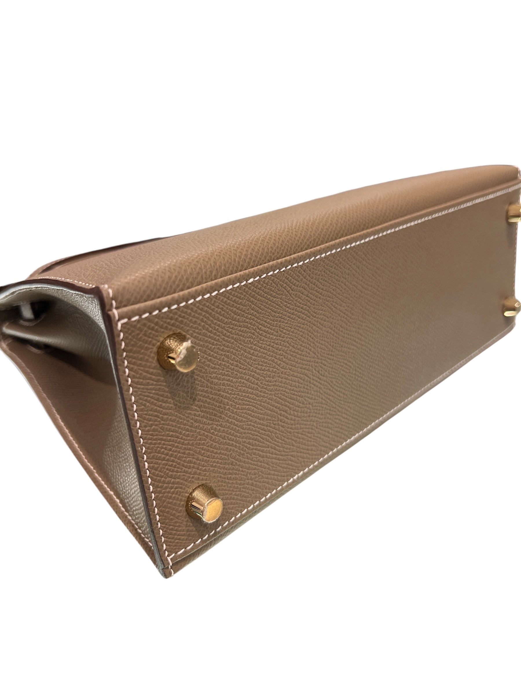 Hermes Kelly 25 Epsom Etoupe STAMP B