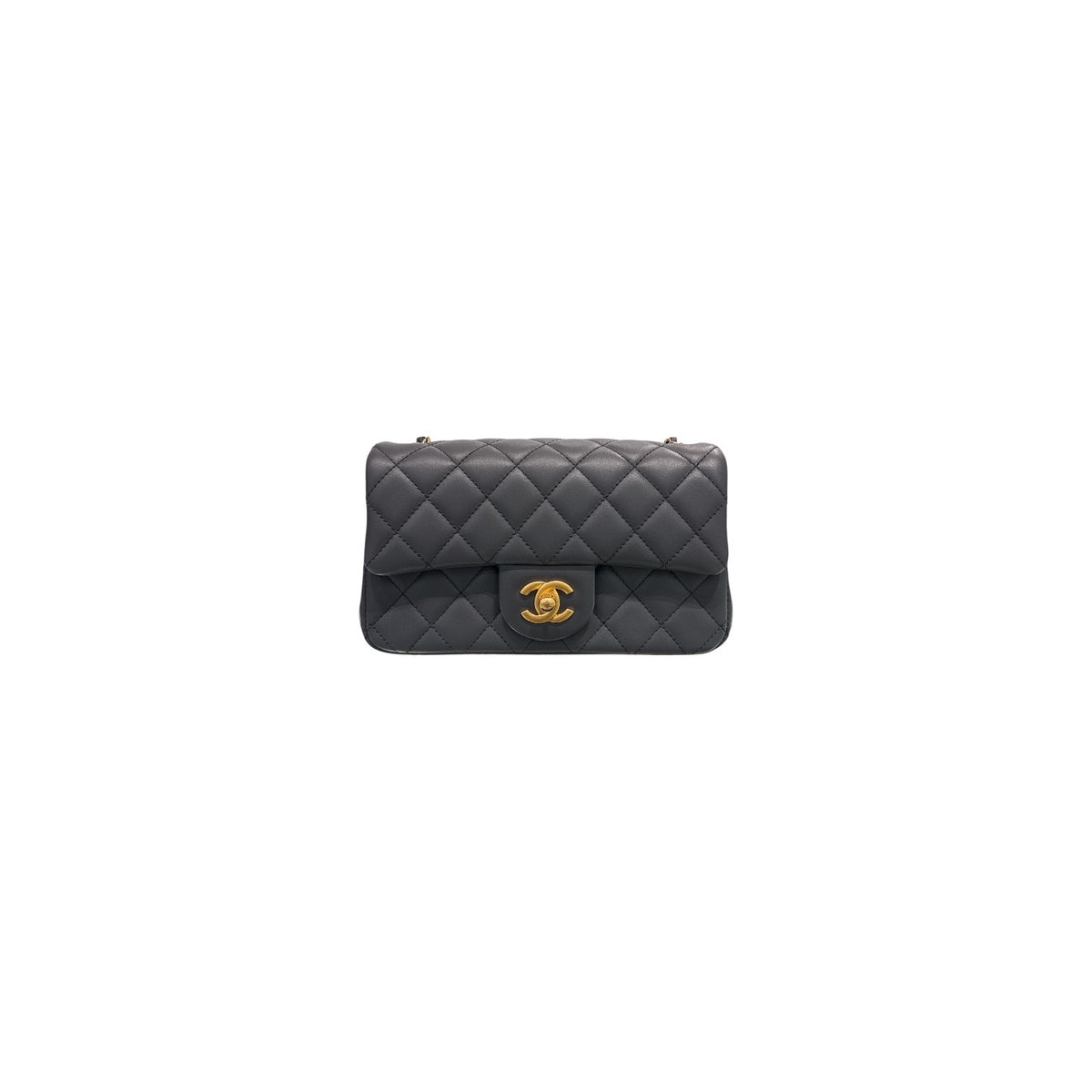 Chanel Pearl Crush Mini Rectangular Lambskin Light Grey (Microchip)