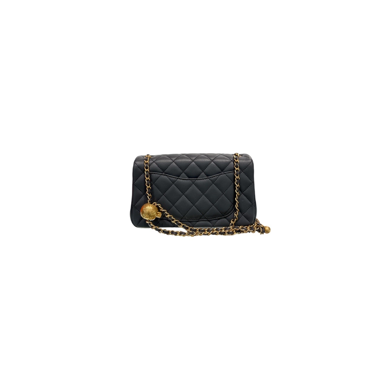 Chanel Pearl Crush Mini Rectangular Lambskin Light Grey (Microchip)
