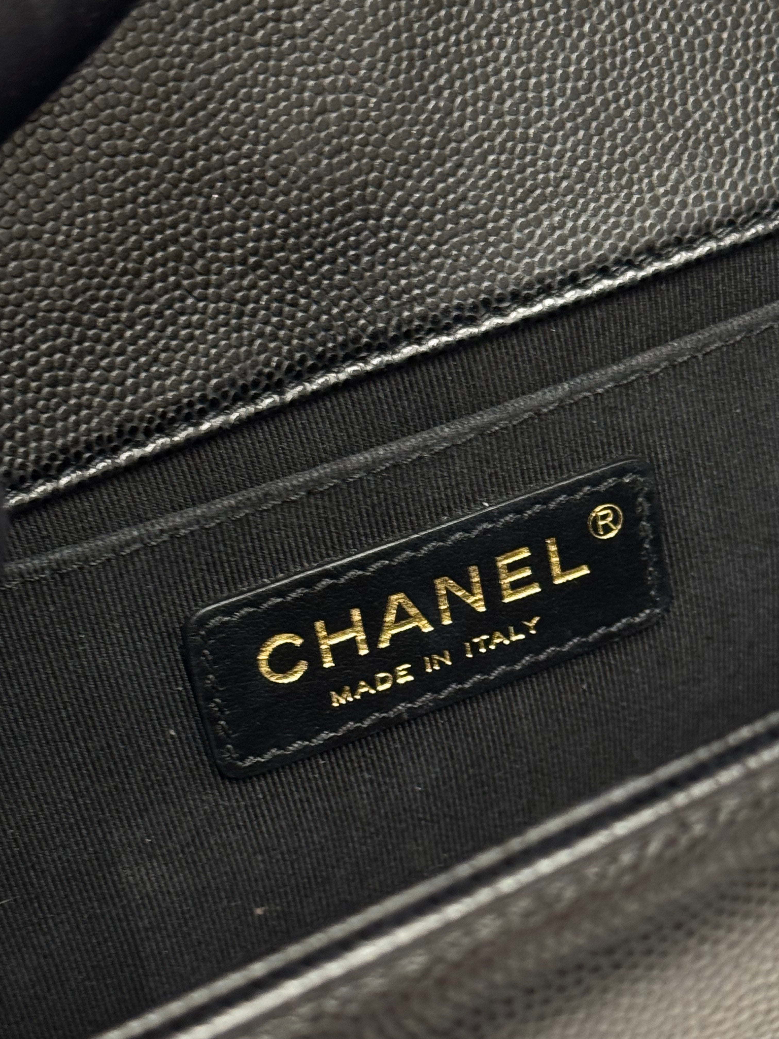 Chanel Medium Boy Bag Calfskin Black