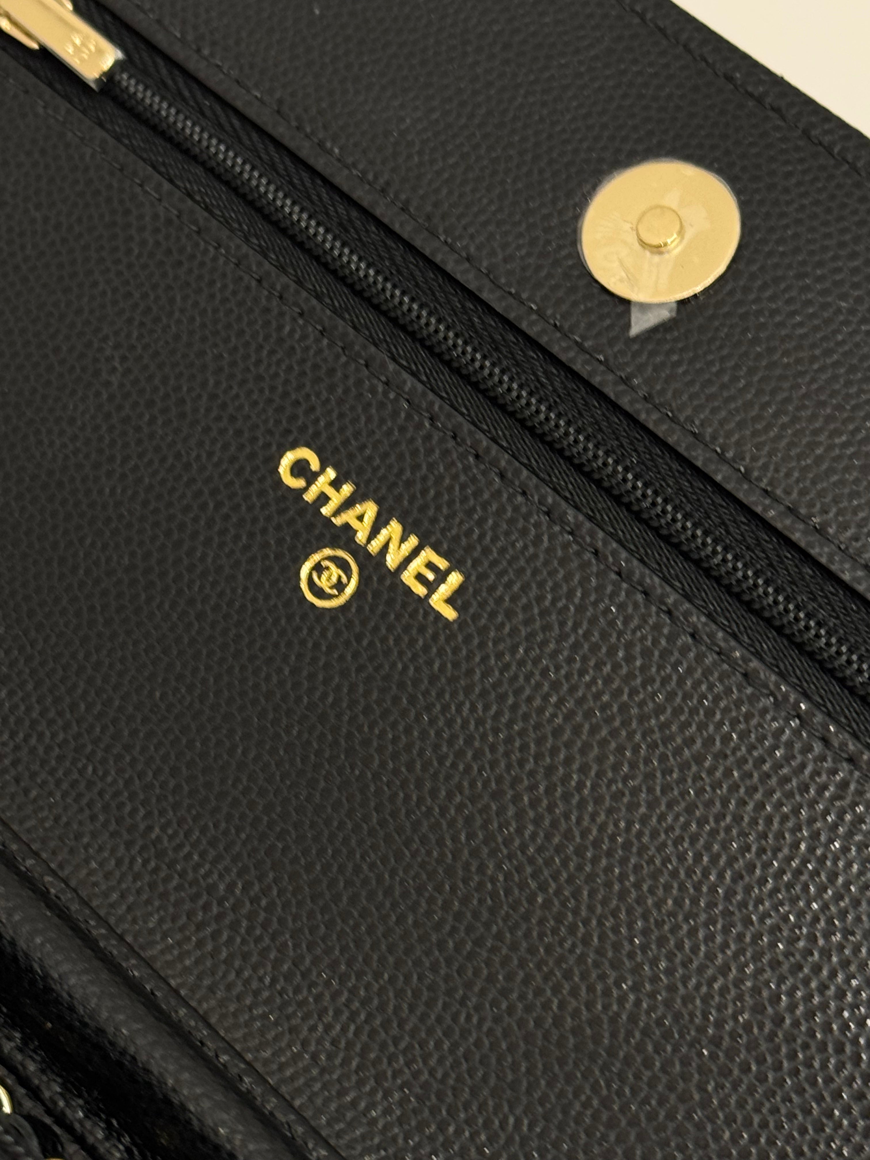 Chanel Wallet On Chain Caviar Black (Microchip)