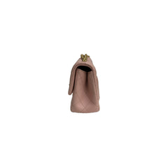 Chanel Mini Pearl Crush Rectangular Flap Bag Lambskin Pink Beige (Microchip)