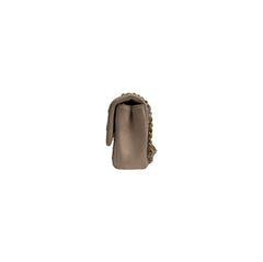 Chanel Twist Heart Flap Crossbody Bag Lambskin Pink Beige