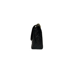 Chanel Retro Classic Square Large Flap Bag Goatskin Black (Microchip)